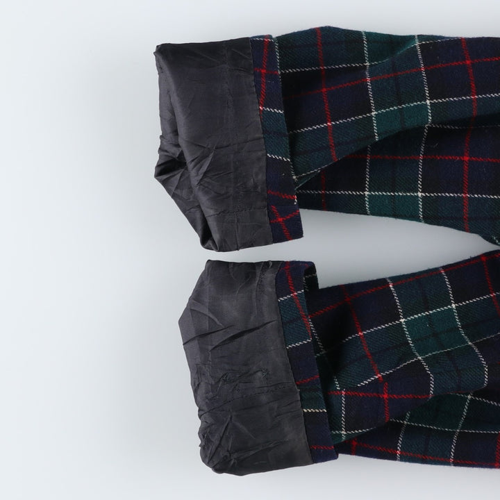 Vintage 1960s-1970'S Pendleton Check Pattern Wool Tailored Jacket, Men's Size Medium wool navy blue type Vintage Second Hand