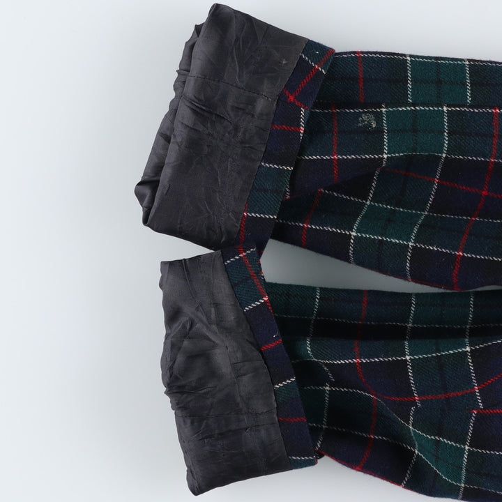 Vintage 1960s-1970'S Pendleton Check Pattern Wool Tailored Jacket, Men's Size Medium wool navy blue type Vintage Second Hand