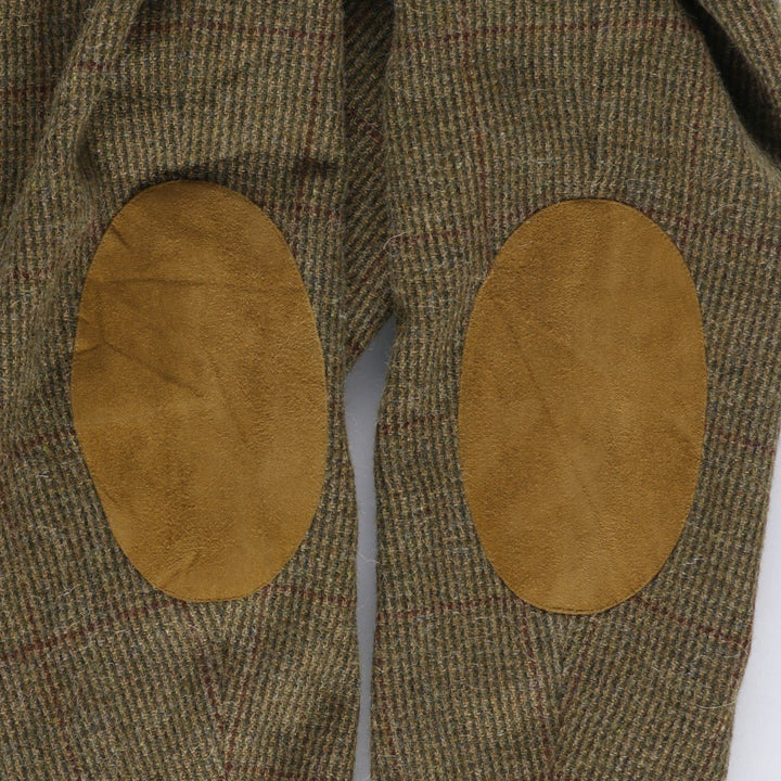 Ralph Lauren POLO by Ralph Lauren Check Pattern Alpaca Blend Tweed Jacket, Men's Size Medium wool Khaki type Vintage Second Hand