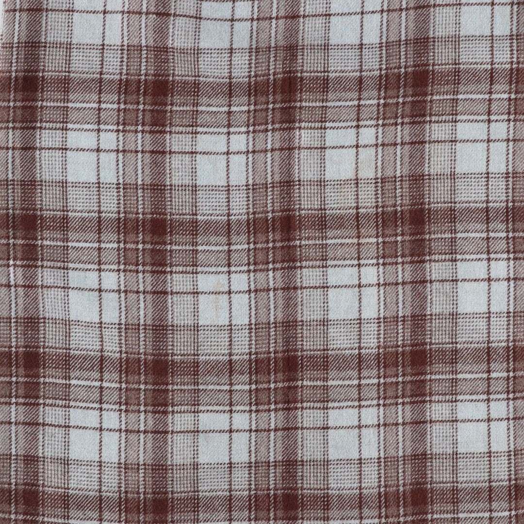 ESPRIT Check Pattern Long Tight Skirt, Made in USA, Women's Size L acrylic Blue type light blue Vintage Second Hand