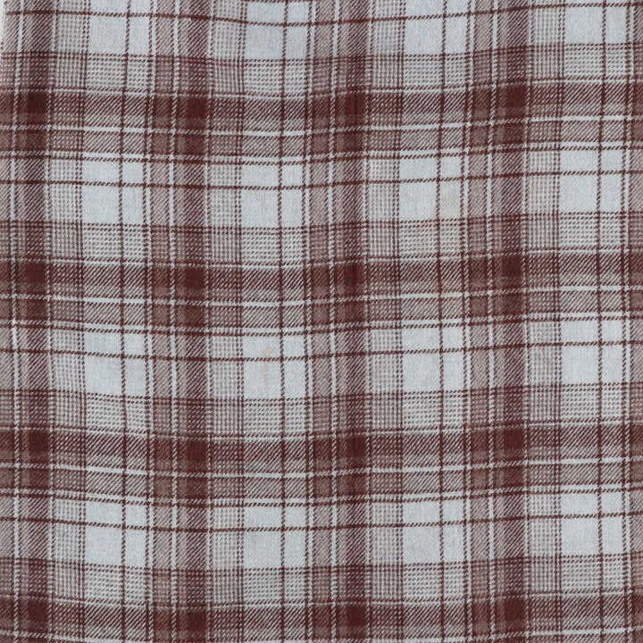 ESPRIT Check Pattern Long Tight Skirt, Made in USA, Women's Size L acrylic Blue type light blue Vintage Second Hand