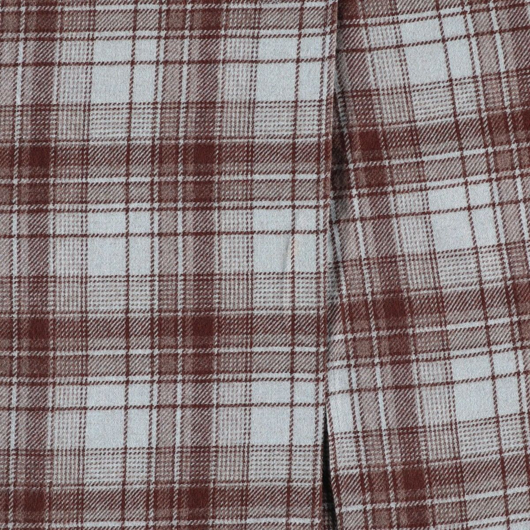 ESPRIT Check Pattern Long Tight Skirt, Made in USA, Women's Size L acrylic Blue type light blue Vintage Second Hand