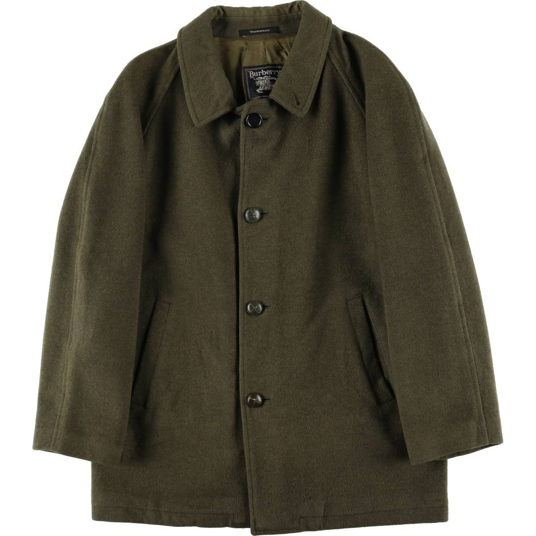 Burberry's wool half coat, made in Spain, size M unclear Khaki type Vintage Second Hand