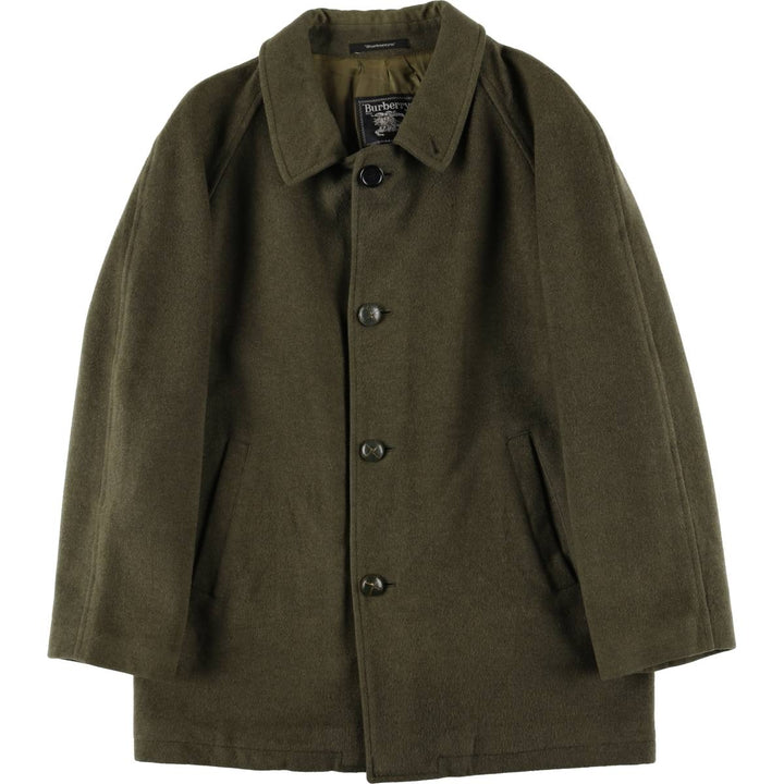 Burberry's wool half coat, made in Spain, size M unclear Khaki type Vintage Second Hand