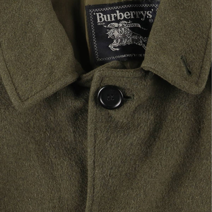 Burberry's wool half coat, made in Spain, size M unclear Khaki type Vintage Second Hand