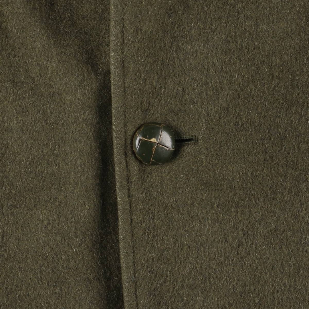 Burberry's wool half coat, made in Spain, size M unclear Khaki type Vintage Second Hand