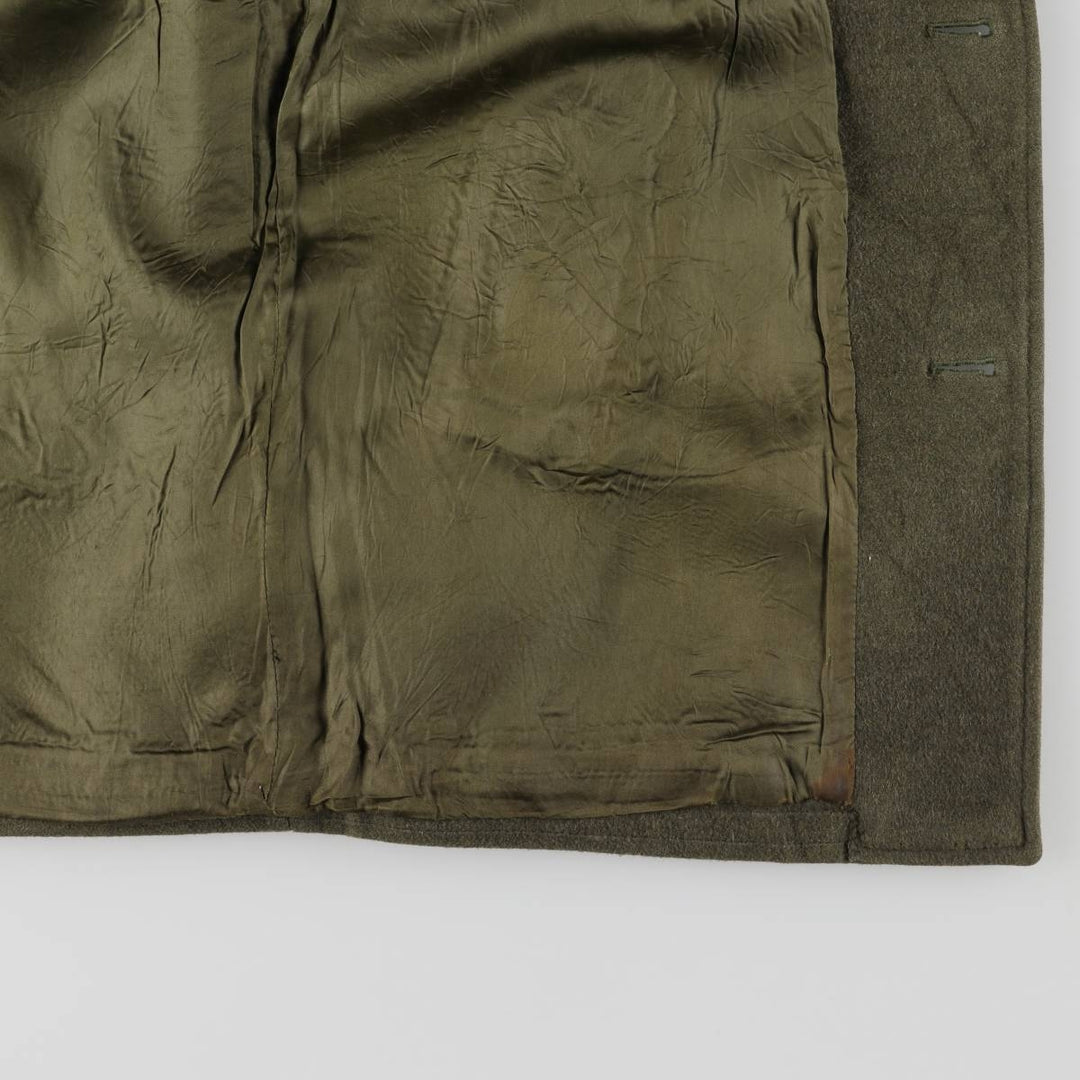 Burberry's wool half coat, made in Spain, size M unclear Khaki type Vintage Second Hand