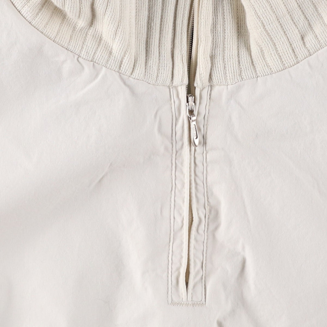 90'S Ralph Lauren POLO SPORT half-zip cotton pullover, men's size XXL cotton Khaki type beige Vintage Second Hand