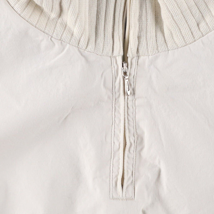 90'S Ralph Lauren POLO SPORT half-zip cotton pullover, men's size XXL cotton Khaki type beige Vintage Second Hand