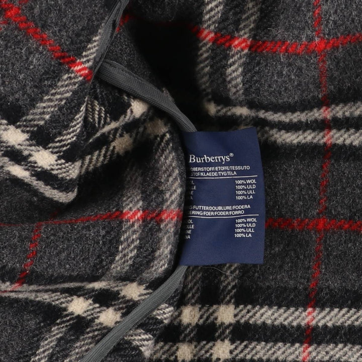 Burberry's Duffle Coat, Made in England, Men's XL wool gray type Vintage Second Hand