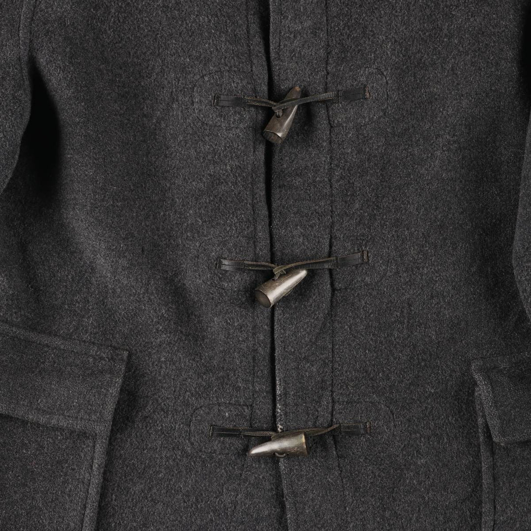 Burberry's Duffle Coat, Made in England, Men's XL wool gray type Vintage Second Hand