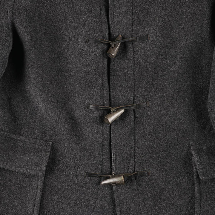 Burberry's Duffle Coat, Made in England, Men's XL wool gray type Vintage Second Hand