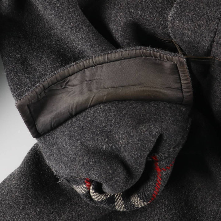 Burberry's Duffle Coat, Made in England, Men's XL wool gray type Vintage Second Hand