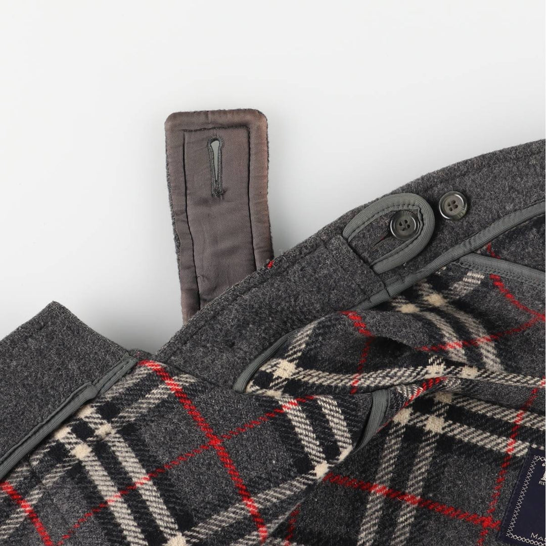 Burberry's Duffle Coat, Made in England, Men's XL wool gray type Vintage Second Hand