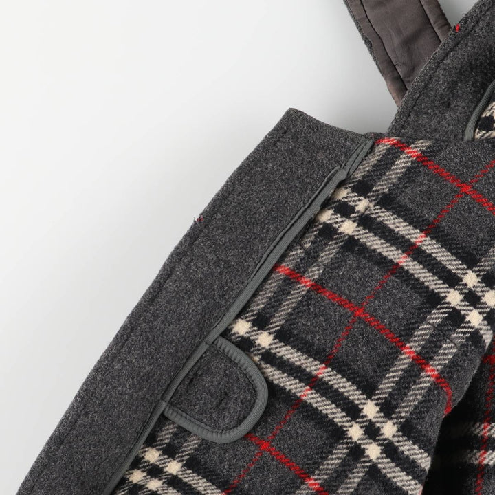 Burberry's Duffle Coat, Made in England, Men's XL wool gray type Vintage Second Hand