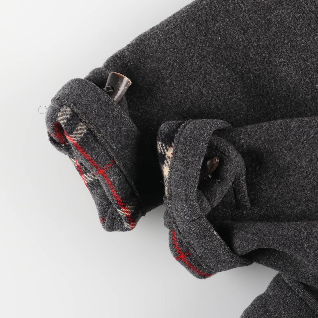 Burberry's Duffle Coat, Made in England, Men's XL wool gray type Vintage Second Hand