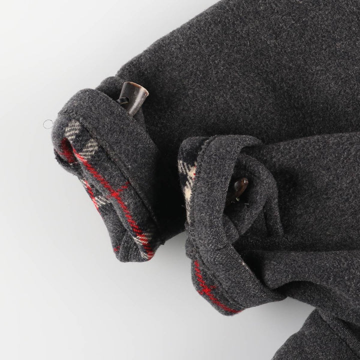 Burberry's Duffle Coat, Made in England, Men's XL wool gray type Vintage Second Hand