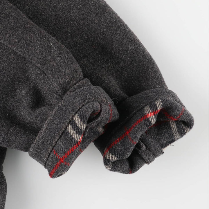 Burberry's Duffle Coat, Made in England, Men's XL wool gray type Vintage Second Hand