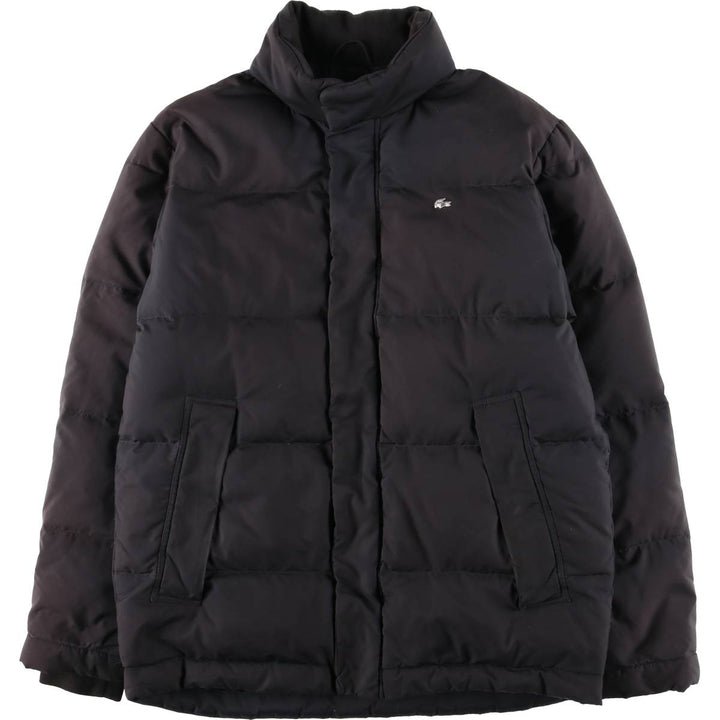 Lacoste down jacket, men's size L polyester black type Vintage Second Hand