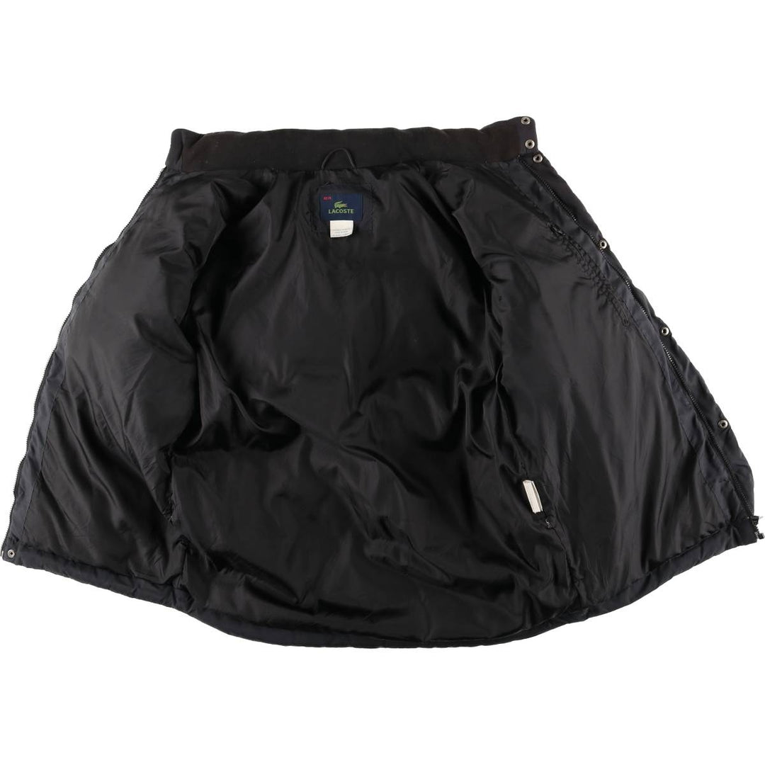 Lacoste down jacket, men's size L polyester black type Vintage Second Hand
