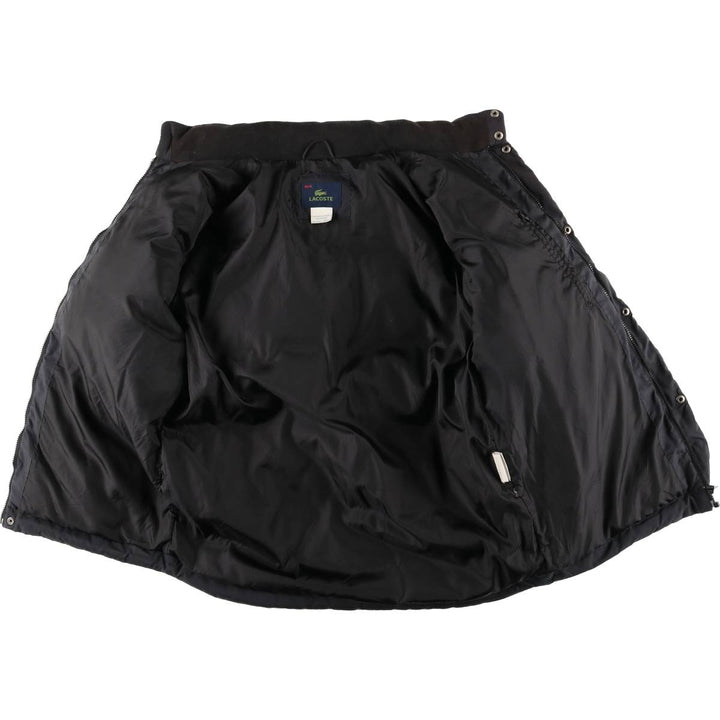 Lacoste down jacket, men's size L polyester black type Vintage Second Hand