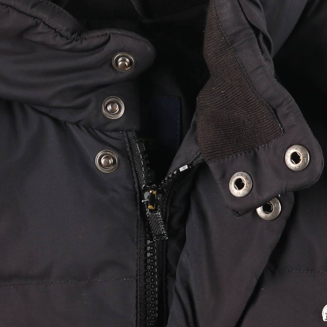 Lacoste down jacket, men's size L polyester black type Vintage Second Hand