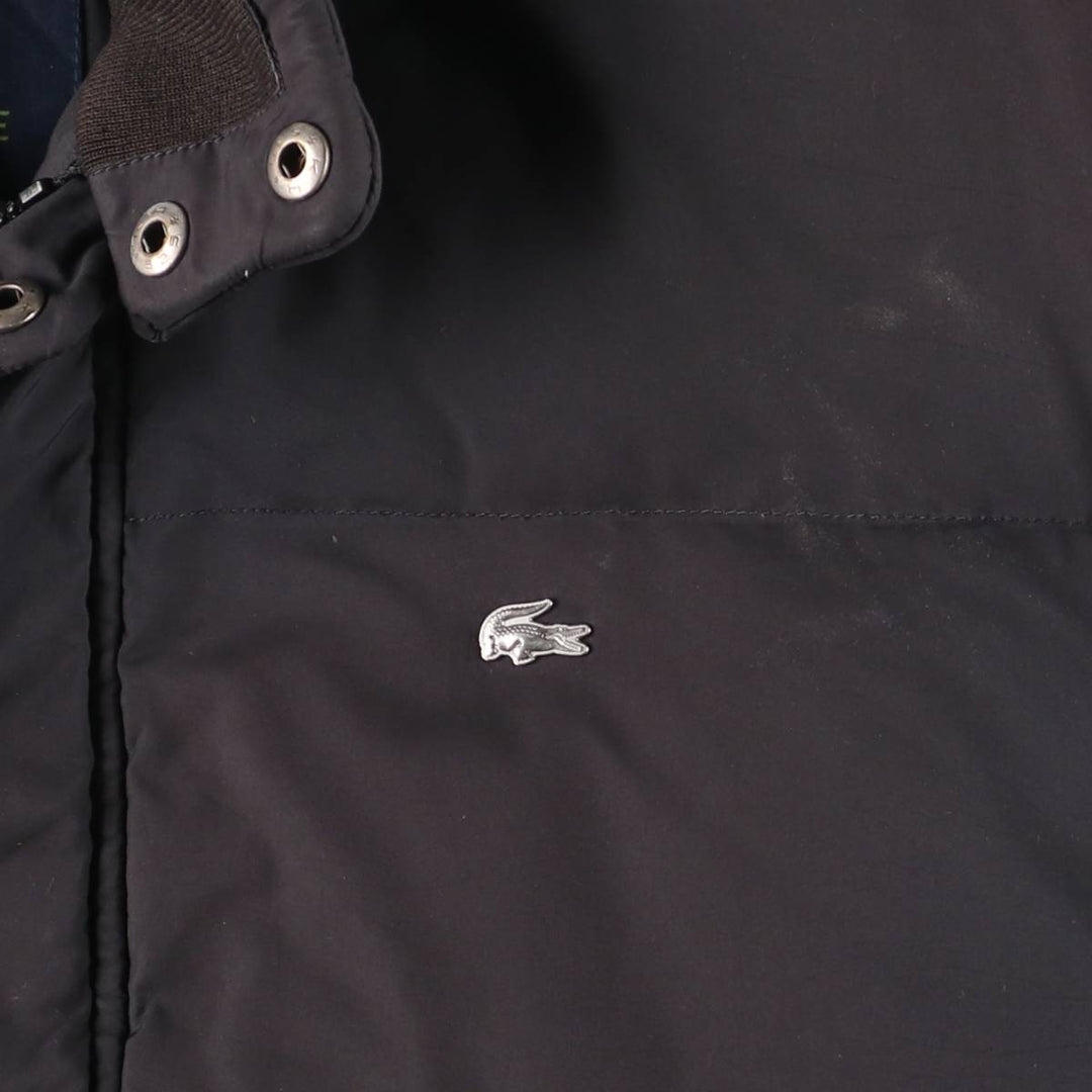 Lacoste down jacket, men's size L polyester black type Vintage Second Hand
