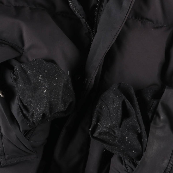 Lacoste down jacket, men's size L polyester black type Vintage Second Hand
