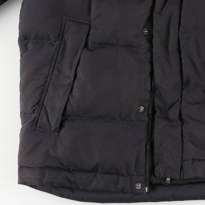 Lacoste down jacket, men's size L polyester black type Vintage Second Hand