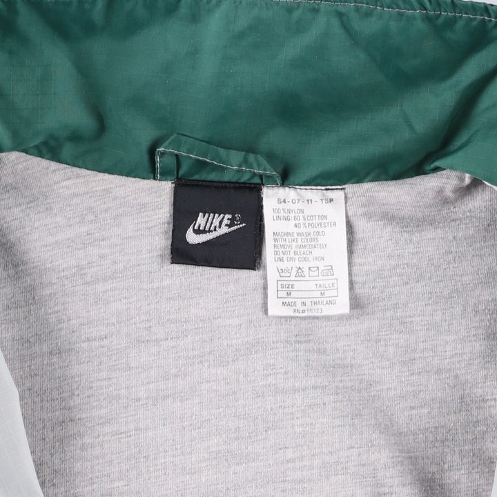 Vintage 90'S Nike ripstop nylon jacket with back logo, size M, men's Nylon green type Vintage Second Hand
