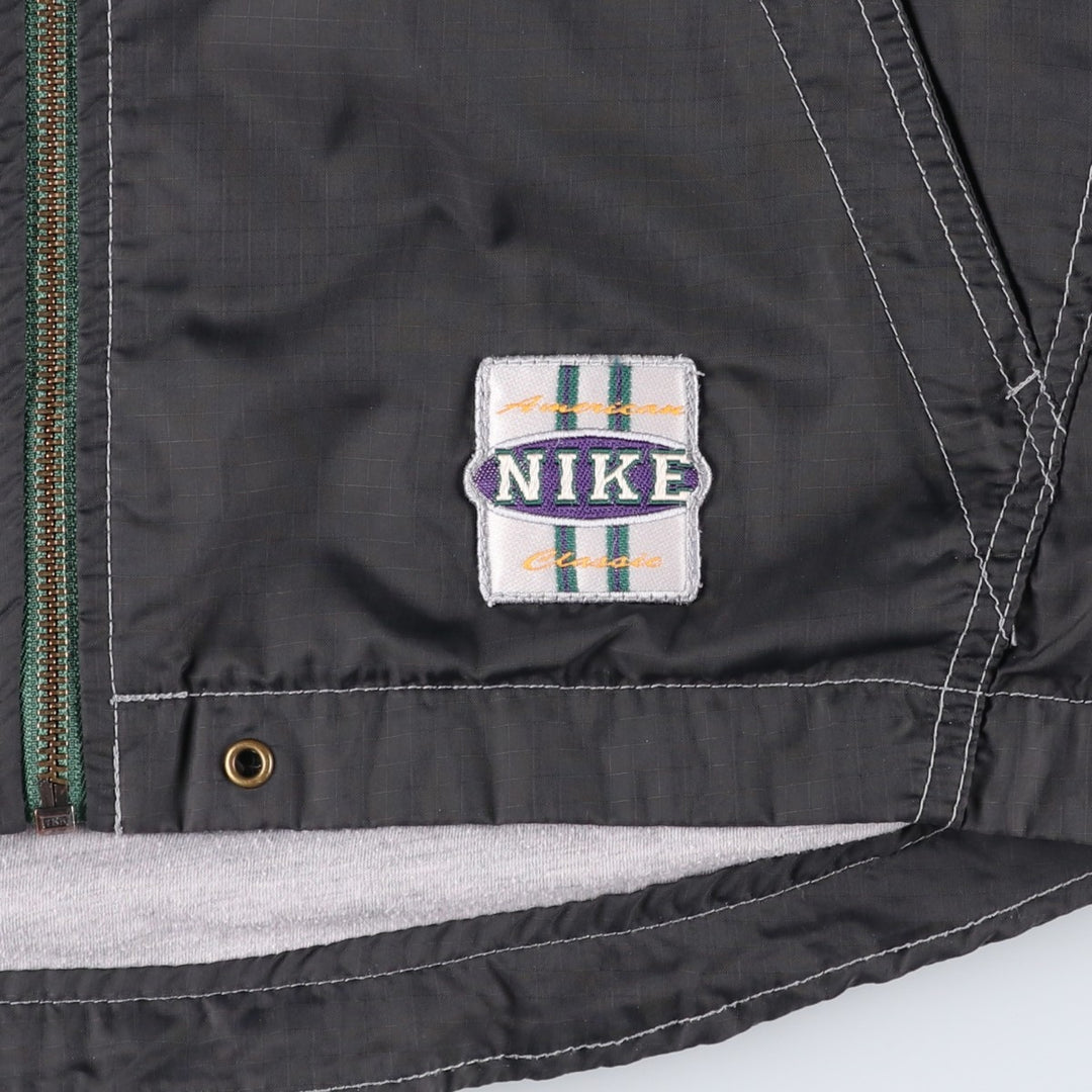Vintage 90'S Nike ripstop nylon jacket with back logo, size M, men's Nylon green type Vintage Second Hand