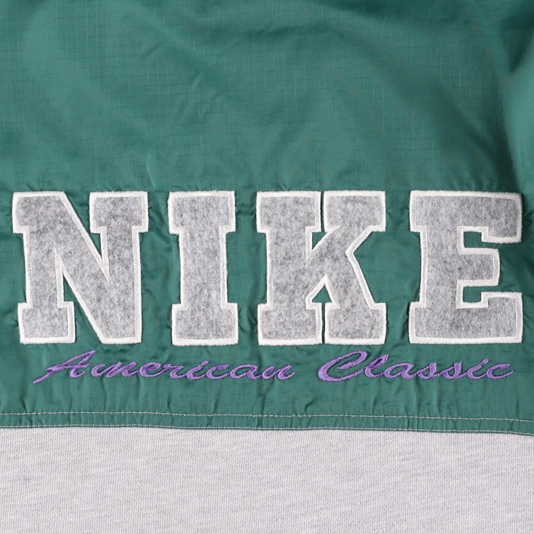 Vintage 90'S Nike ripstop nylon jacket with back logo, size M, men's Nylon green type Vintage Second Hand