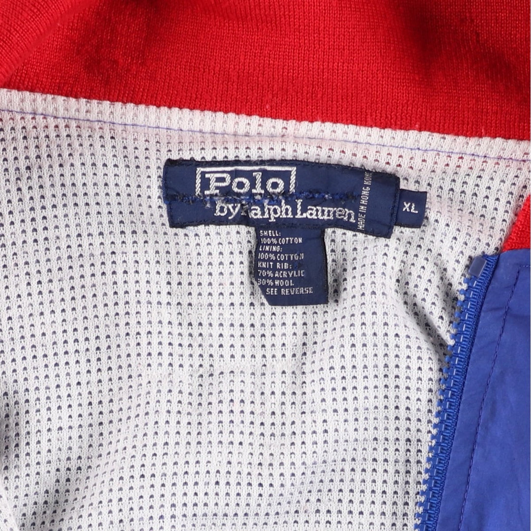 Ralph Lauren POLO by Ralph Lauren cotton jacket, men's size XL cotton Navy blue Vintage Second Hand