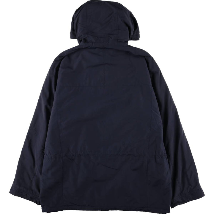 Eddie Bauer Padded Mountain Parka, Shell Jacket, Puffer Jacket, Men's XL Nylon navy blue type Vintage Second Hand