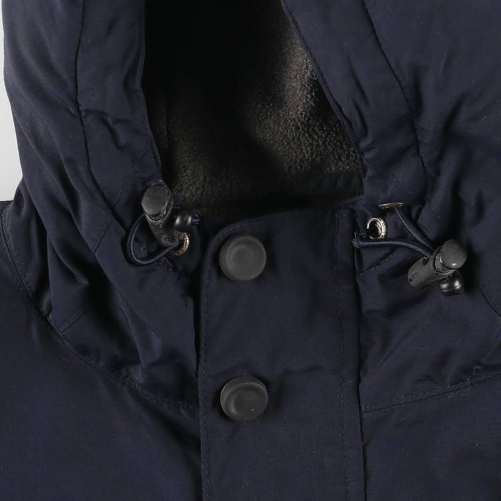 Eddie Bauer Padded Mountain Parka, Shell Jacket, Puffer Jacket, Men's XL Nylon navy blue type Vintage Second Hand