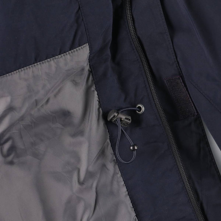 Eddie Bauer Padded Mountain Parka, Shell Jacket, Puffer Jacket, Men's XL Nylon navy blue type Vintage Second Hand