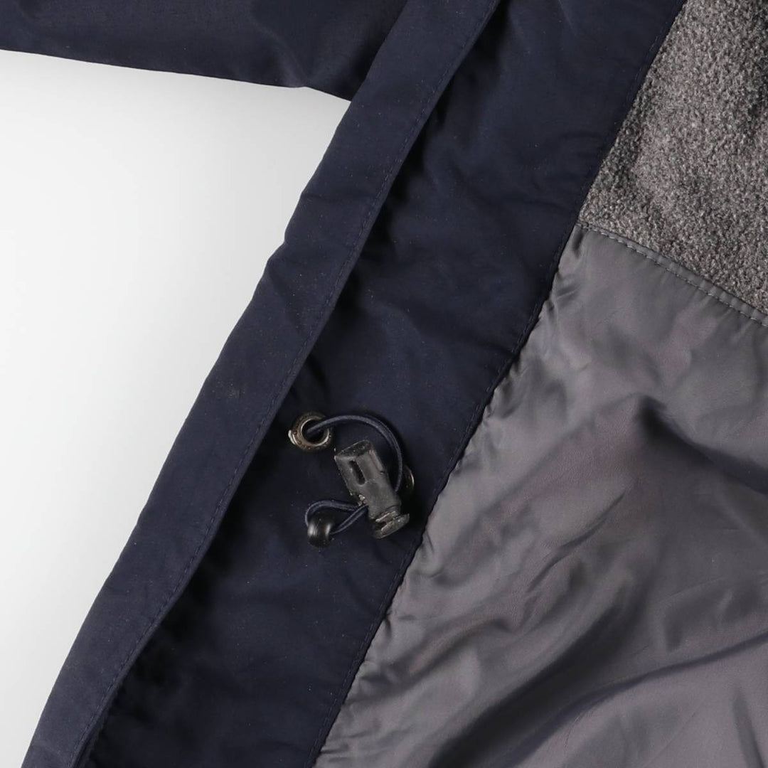 Eddie Bauer Padded Mountain Parka, Shell Jacket, Puffer Jacket, Men's XL Nylon navy blue type Vintage Second Hand