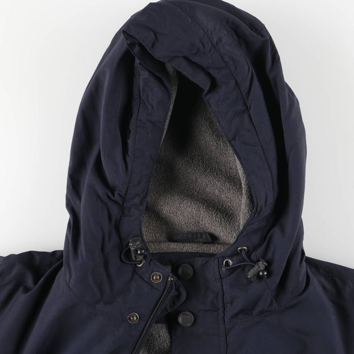 Eddie Bauer Padded Mountain Parka, Shell Jacket, Puffer Jacket, Men's XL Nylon navy blue type Vintage Second Hand