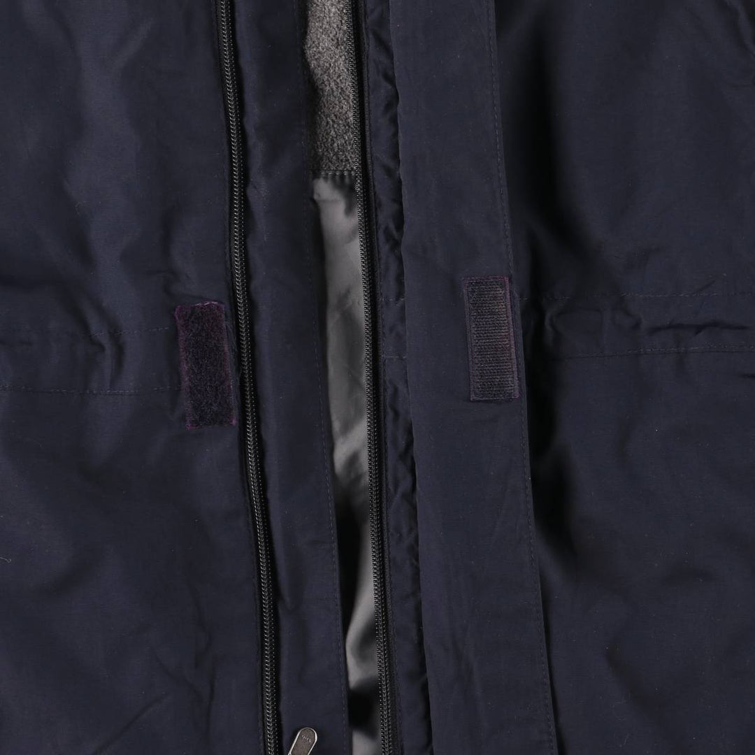 Eddie Bauer Padded Mountain Parka, Shell Jacket, Puffer Jacket, Men's XL Nylon navy blue type Vintage Second Hand