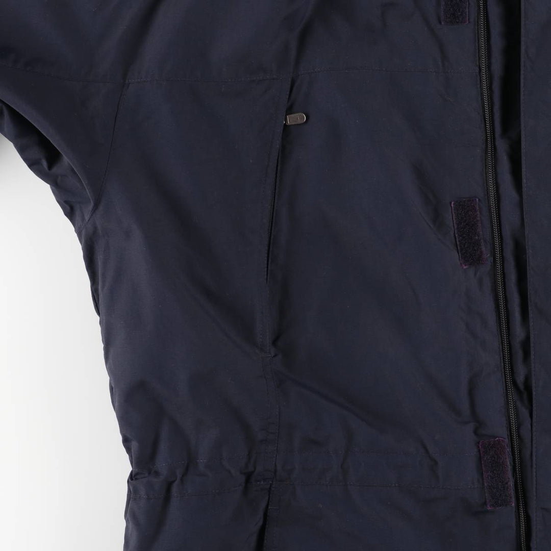 Eddie Bauer Padded Mountain Parka, Shell Jacket, Puffer Jacket, Men's XL Nylon navy blue type Vintage Second Hand