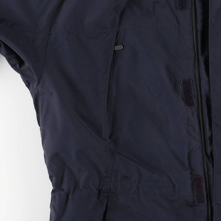 Eddie Bauer Padded Mountain Parka, Shell Jacket, Puffer Jacket, Men's XL Nylon navy blue type Vintage Second Hand