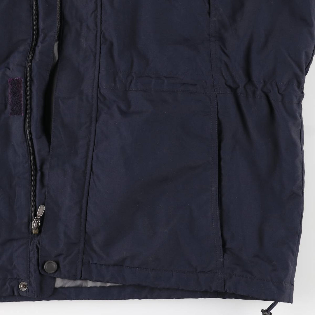 Eddie Bauer Padded Mountain Parka, Shell Jacket, Puffer Jacket, Men's XL Nylon navy blue type Vintage Second Hand
