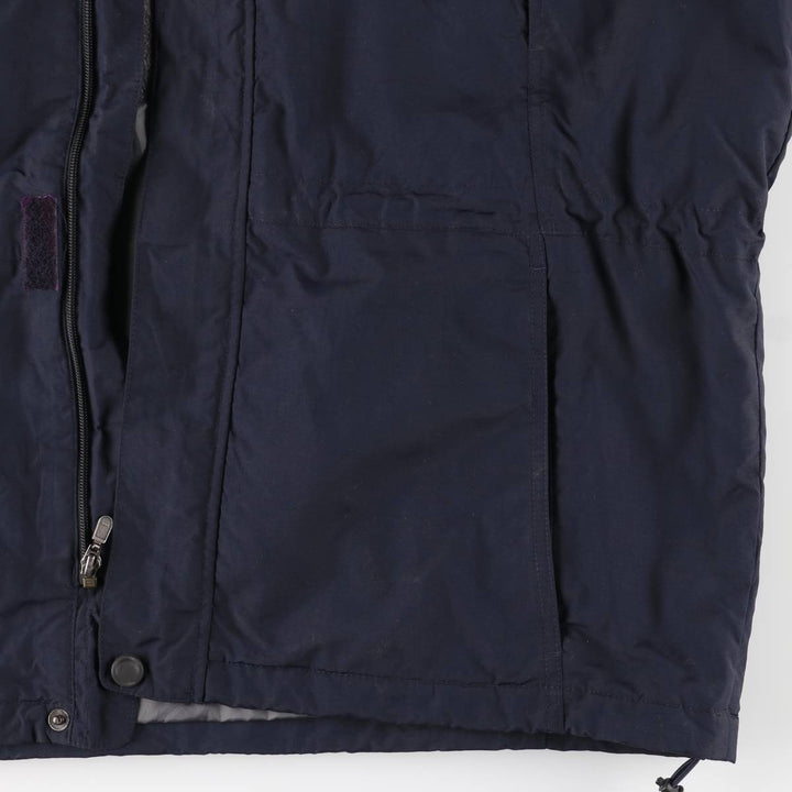 Eddie Bauer Padded Mountain Parka, Shell Jacket, Puffer Jacket, Men's XL Nylon navy blue type Vintage Second Hand