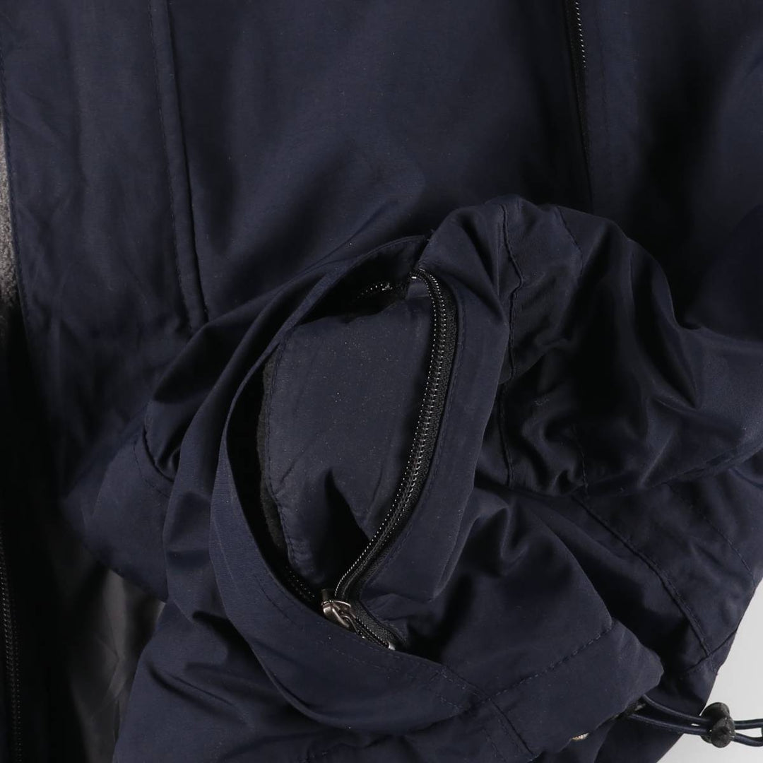 Eddie Bauer Padded Mountain Parka, Shell Jacket, Puffer Jacket, Men's XL Nylon navy blue type Vintage Second Hand