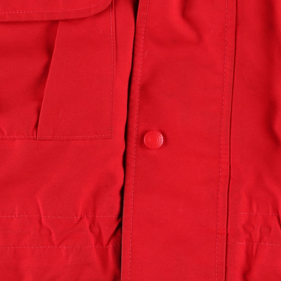 80s-90'S Eddie Bauer Black Tag GORE-TEX Goose Down Parka, Made in USA, Men's Size Medium polyester red type Vintage Second Hand