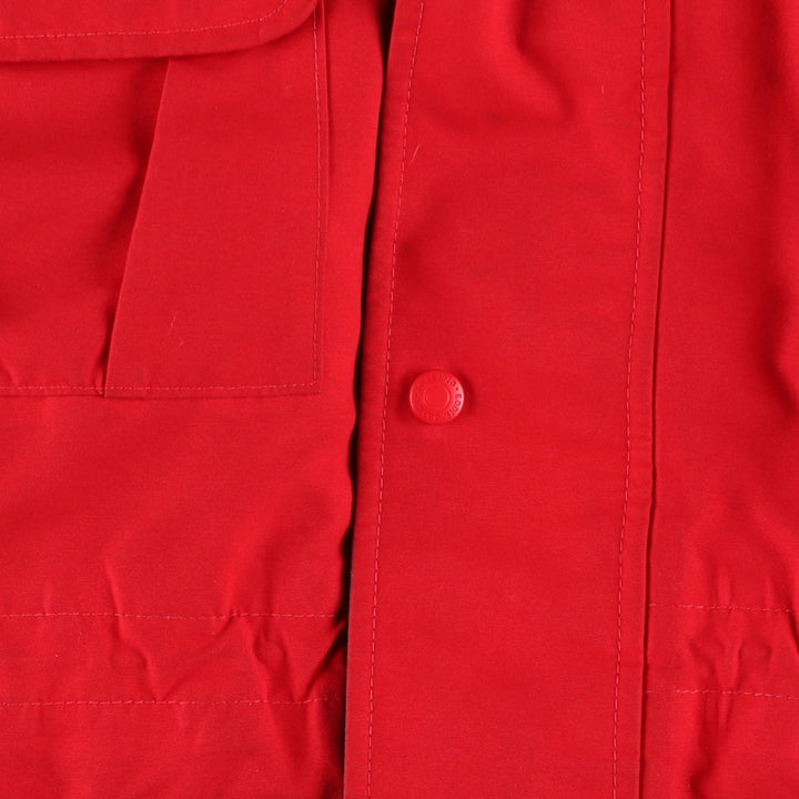 80s-90'S Eddie Bauer Black Tag GORE-TEX Goose Down Parka, Made in USA, Men's Size Medium polyester red type Vintage Second Hand