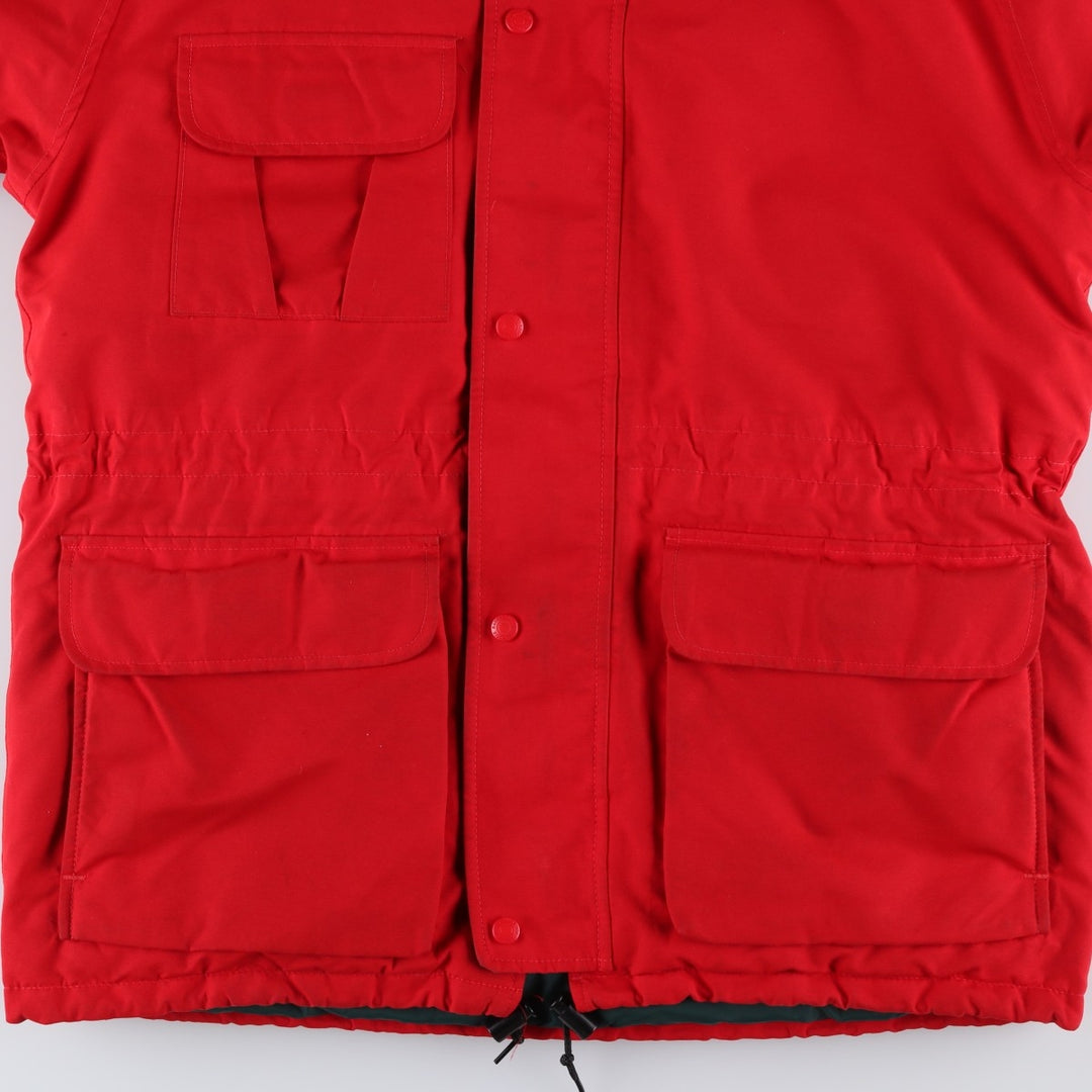 80s-90'S Eddie Bauer Black Tag GORE-TEX Goose Down Parka, Made in USA, Men's Size Medium polyester red type Vintage Second Hand