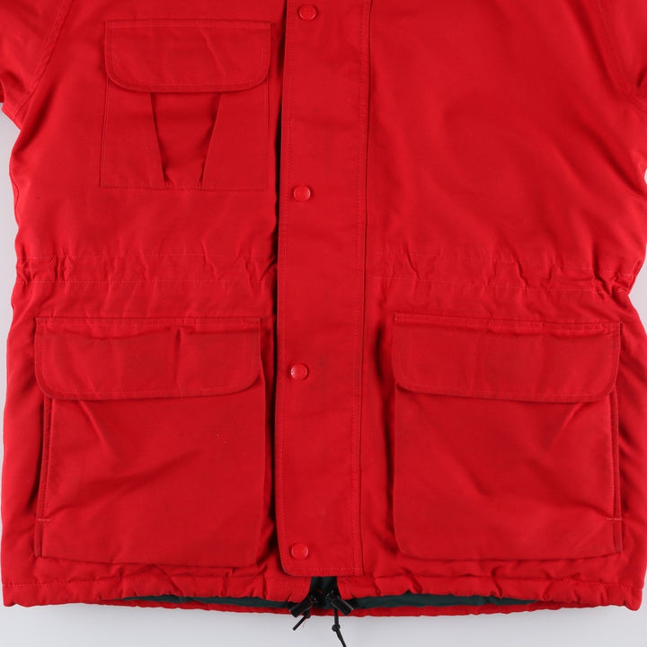 80s-90'S Eddie Bauer Black Tag GORE-TEX Goose Down Parka, Made in USA, Men's Size Medium polyester red type Vintage Second Hand