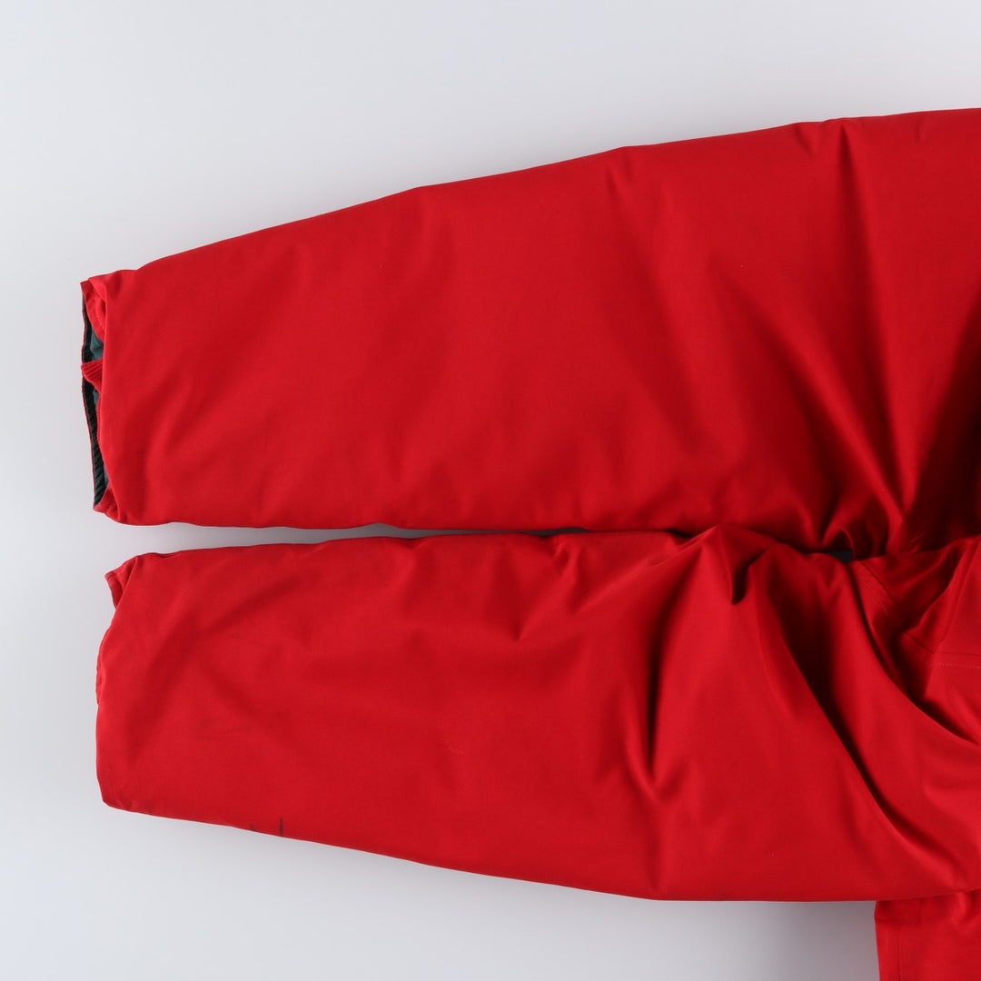 80s-90'S Eddie Bauer Black Tag GORE-TEX Goose Down Parka, Made in USA, Men's Size Medium polyester red type Vintage Second Hand