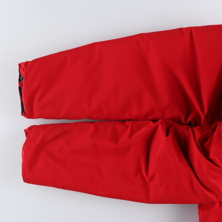 80s-90'S Eddie Bauer Black Tag GORE-TEX Goose Down Parka, Made in USA, Men's Size Medium polyester red type Vintage Second Hand